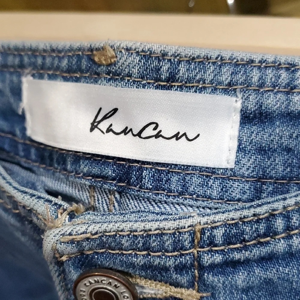 KanCan Light Blue Flare Jeans High Rise Button Fly - Picture 5 of 9